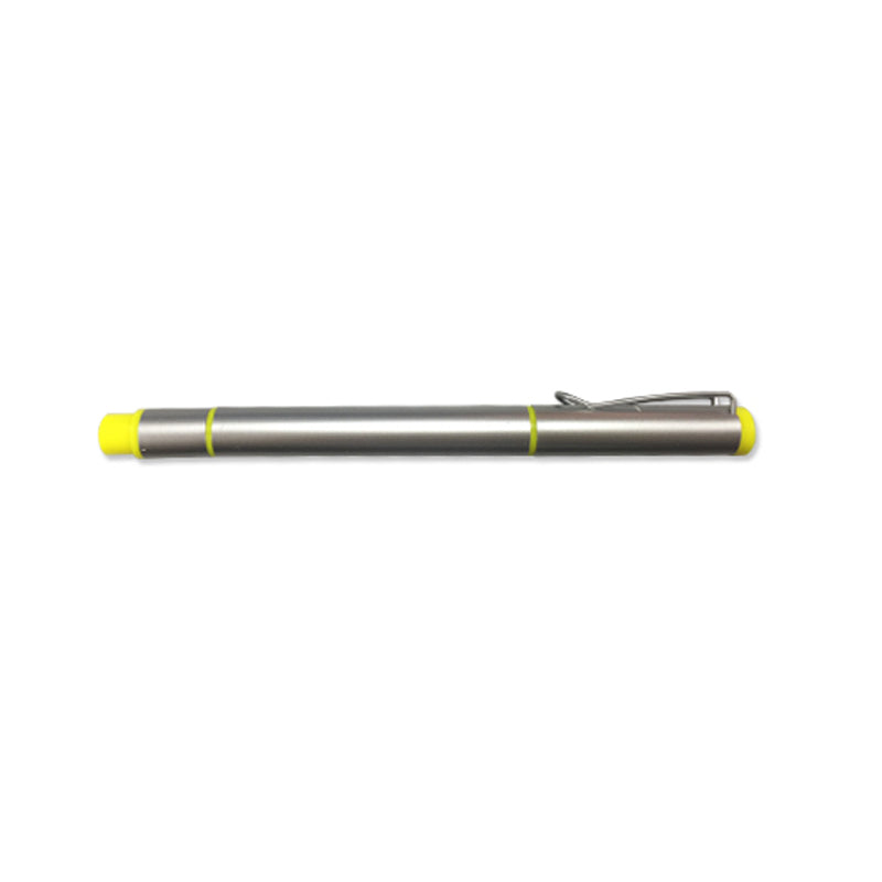 18-378 Metallic plastic pen with highlighter