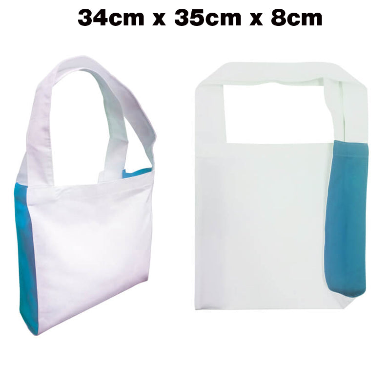 18-396 Cotton Canvas 2-tone Tote Bag 10oz