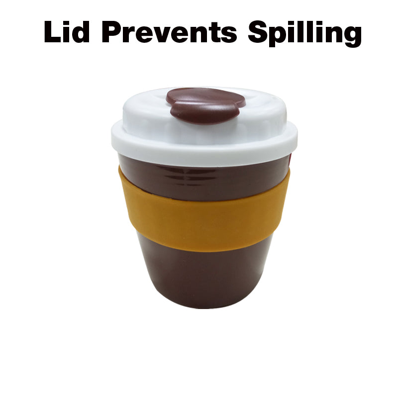 18-422 10oz Coffee Mug with white lid