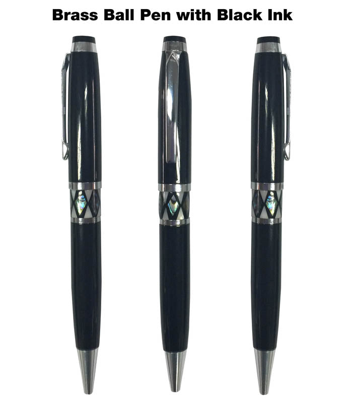 18-814 Brass Ball Pen with Black Ink