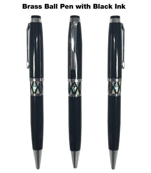 18-814 Brass Ball Pen with Black Ink