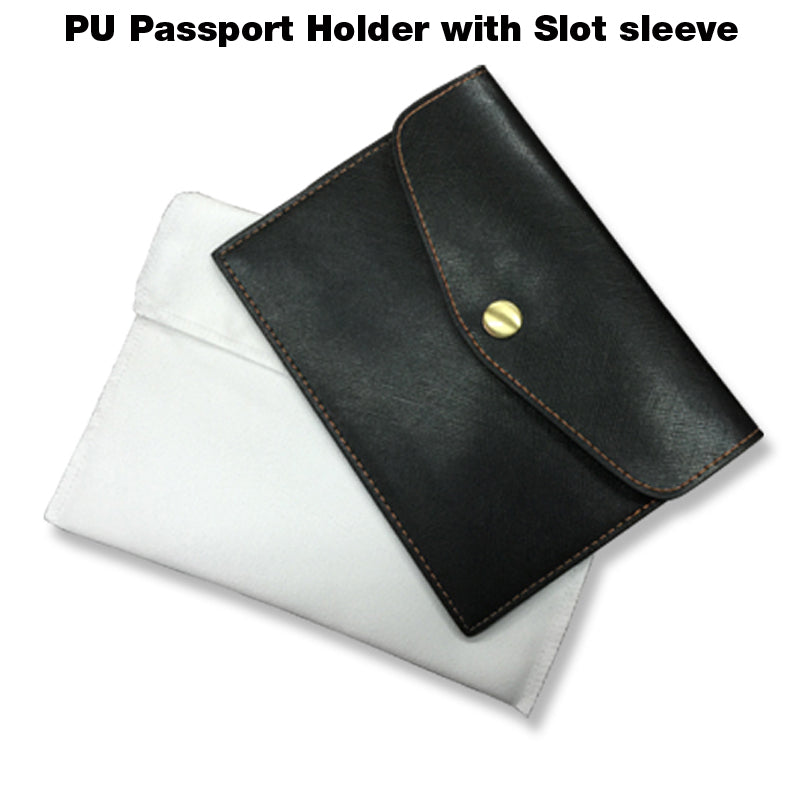 18-828 PU Passport Holder with Slot sleeve