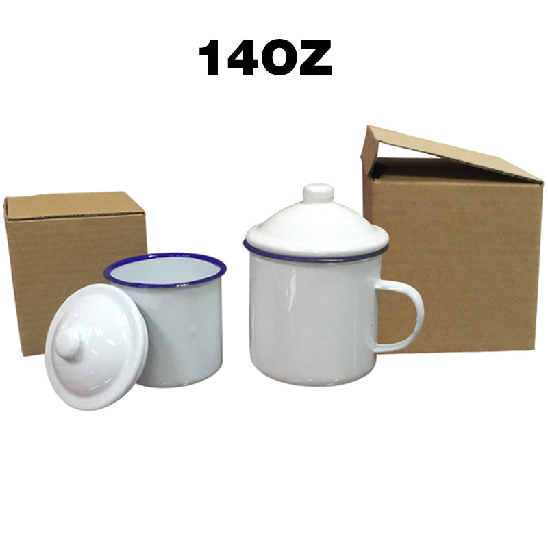 18-847 Enamel Mug with Cover