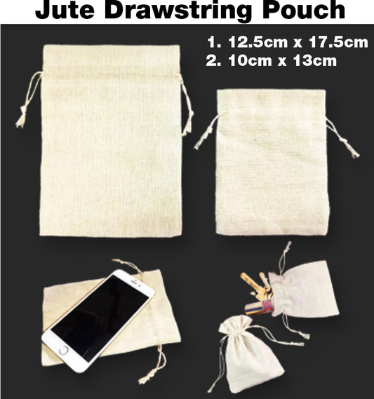 18-860 Jute Drawstring Pouch