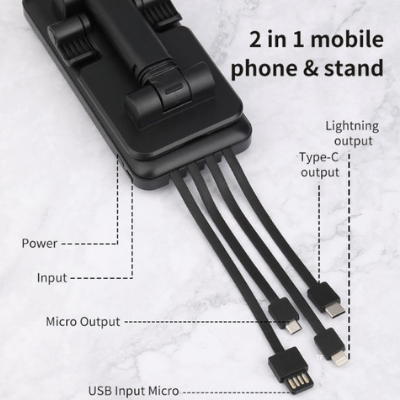 WUW Power Bank & Stand 10000 mAh