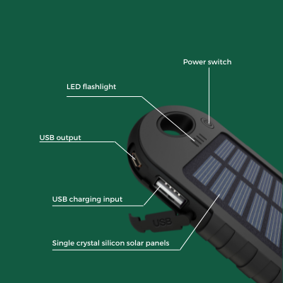 SBS Solar Power Bank 5000mAh