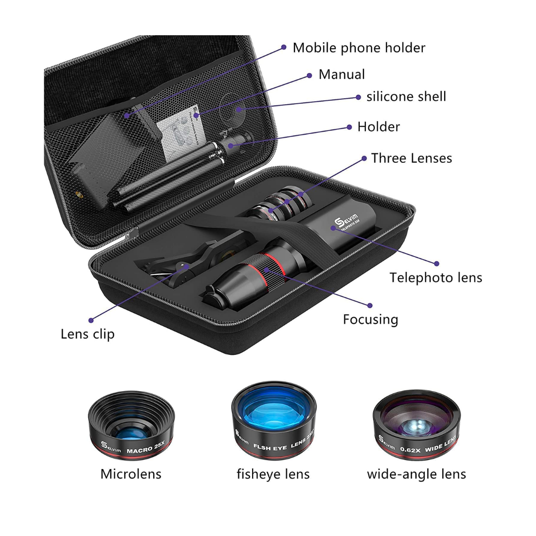 Universal Mobile Phone Telescope 12x Lens HD