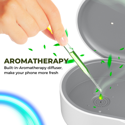 Portable UVC LED Sterilizer Box Wireless Charging