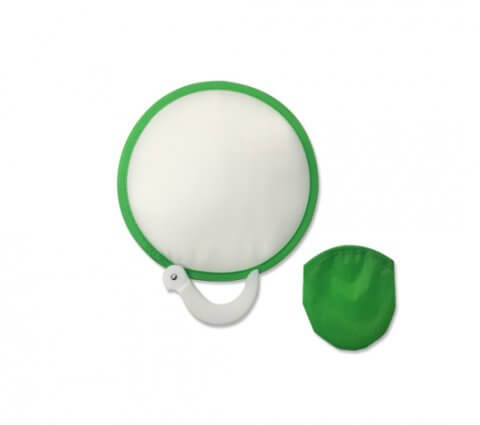 2-tone Foldable Fan with Handle