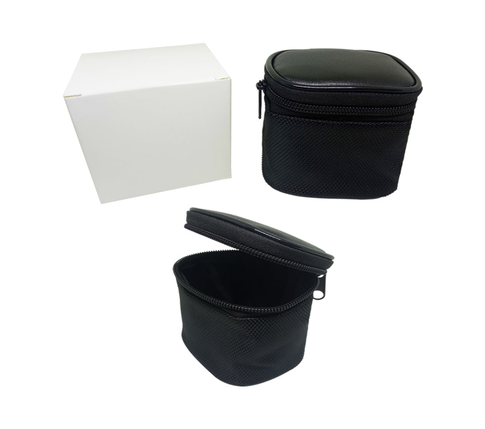 18-334P Black PU Pouch with white box