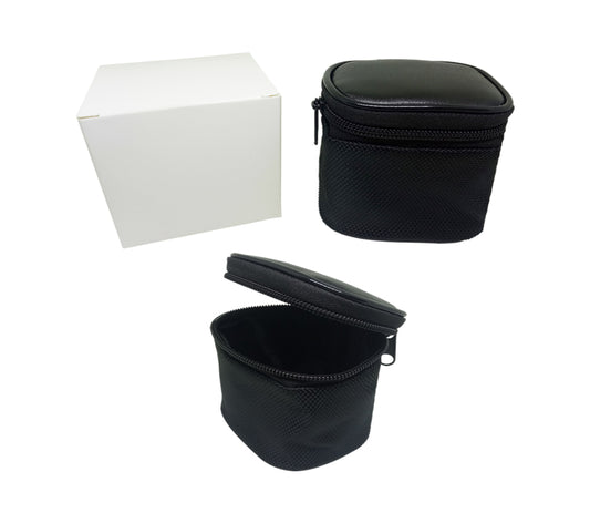 18-334P Black PU Pouch with white box