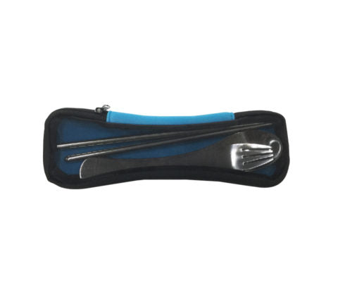 18-394 Cutlery Set in Neoprene Pouch