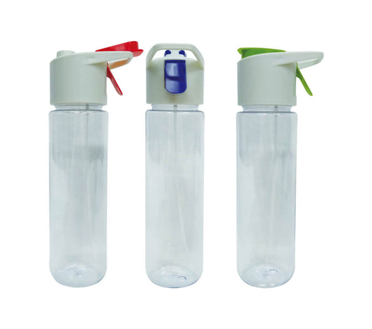 18-412 800ml Transparent Mist Bottle with colored clip