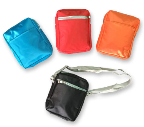 18-819 Micro Fibre Sling Travel Pouch with 2 compartments