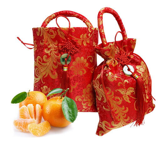 18-456 Satin Mandarin Orange Bag
