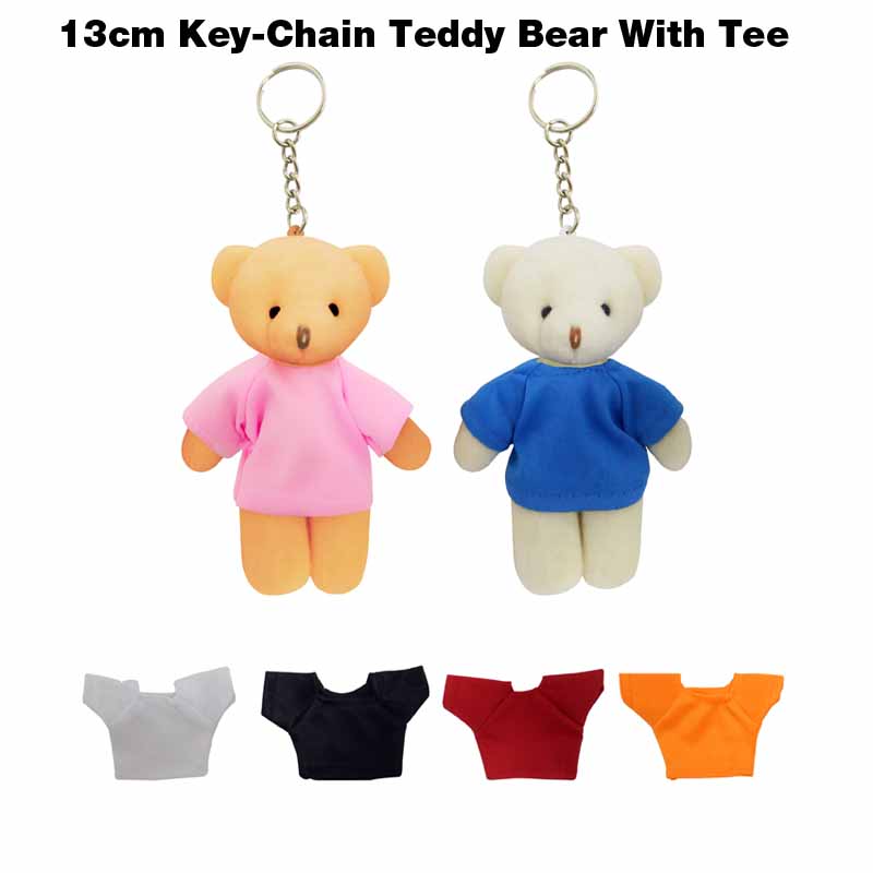 13cm Keychain Teddy Bear with Tee