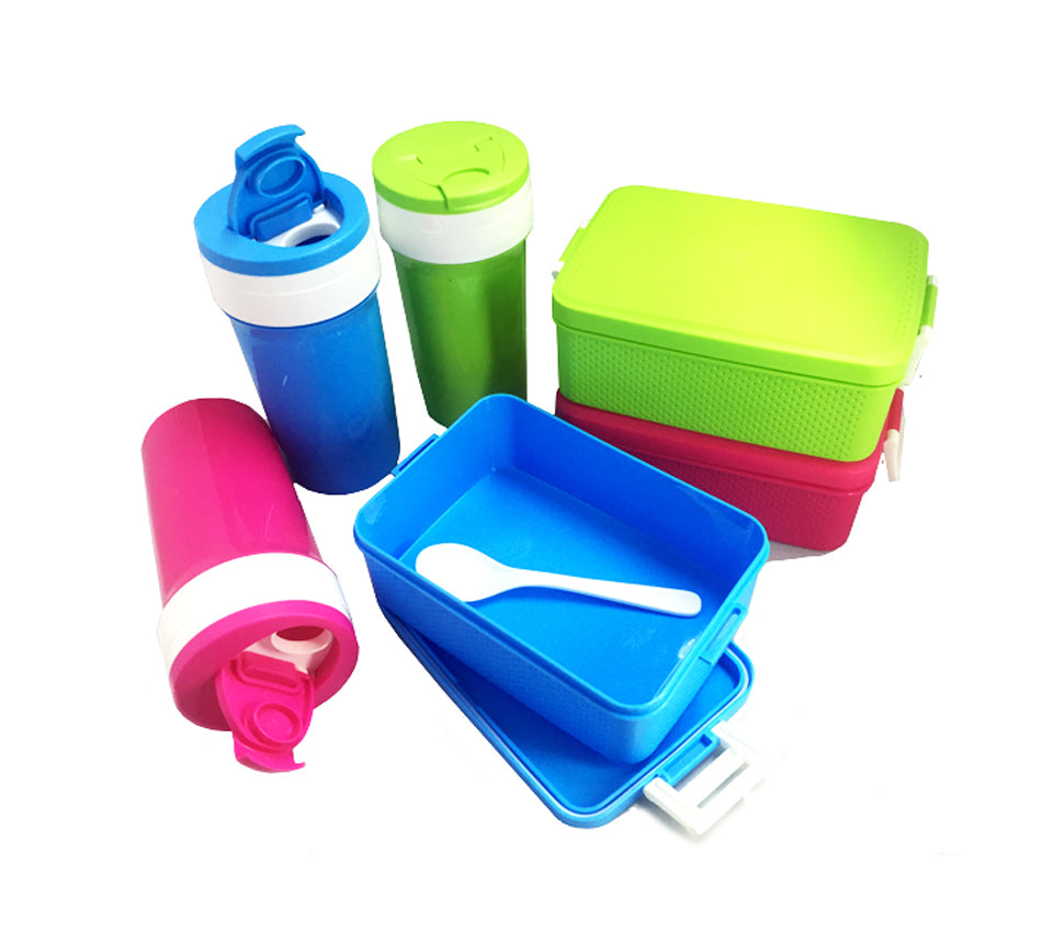 Lunch Box & Tumbler Set with Spoon