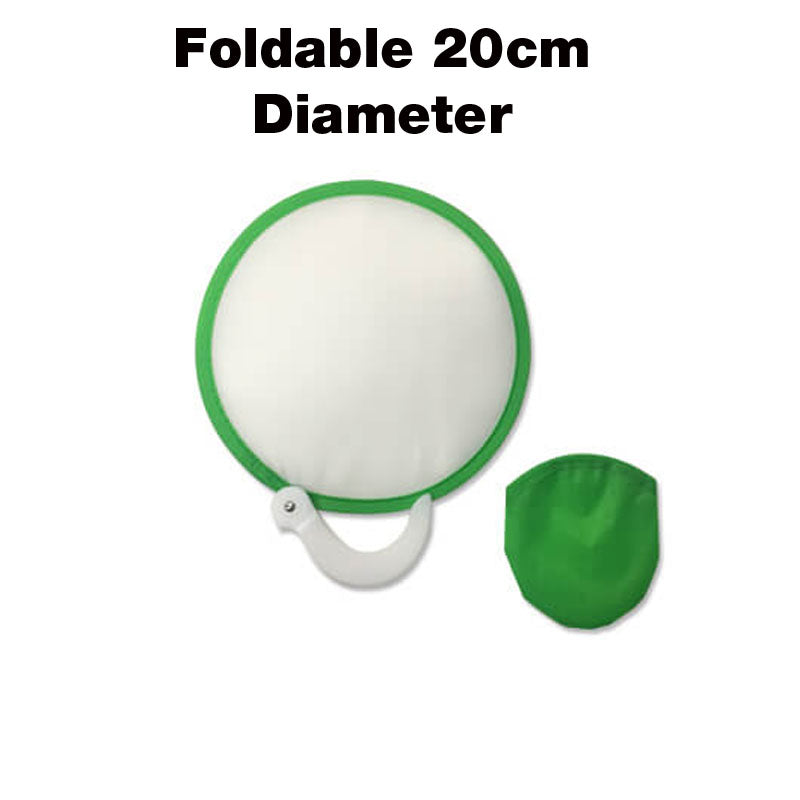 2-Tone Foldable Fan with Handle