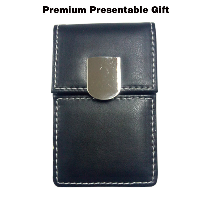 PU Name Card Holder with Magnetic Button
