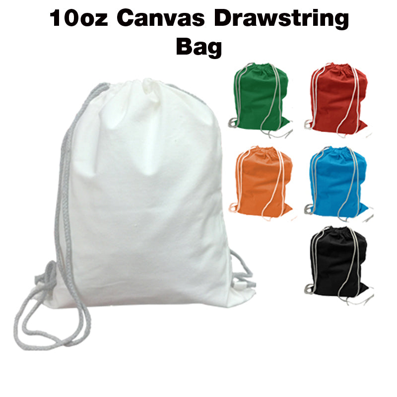 10oz Canvas Drawstring Bag