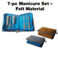 18-300 7-pc Manicure Set – Felt Material