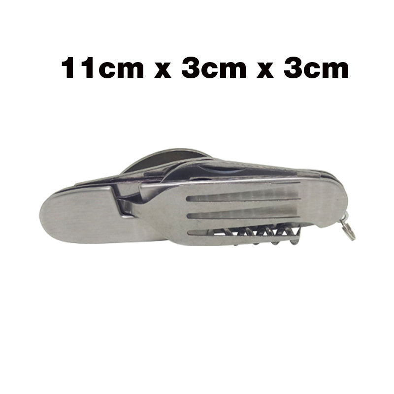 Stainless Steel Multi-Tool with Fork & Spoon