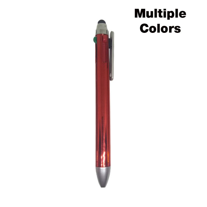 4-in-1 Metallic Pen with Stylus