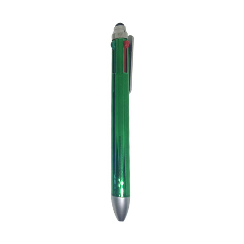 4-in-1 Metallic Pen with Stylus