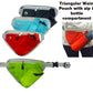 18-359 Triangular Waist Pouch with zip & bottle compartment
