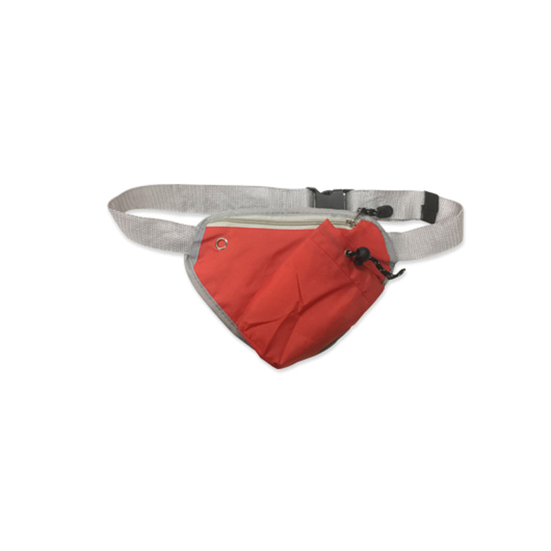 Triangular Waist Pouch with Zip & Bottle Compartment
