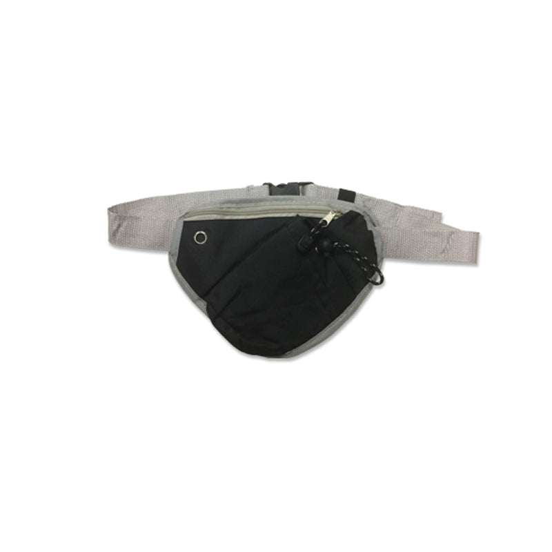 Triangular Waist Pouch with Zip & Bottle Compartment