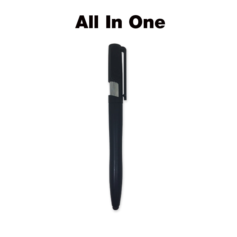 5-in-1 Pen with Highlighter, Screen Cleaner, Phone Holder & Stylus