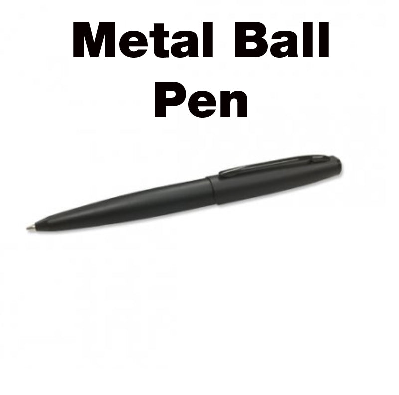 Metal Ball Pen with Chrome Trim