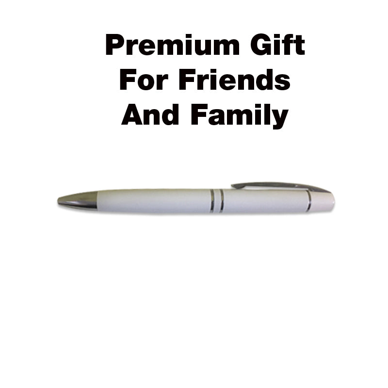 Metal Ball Pen with Silver Clip & Tip