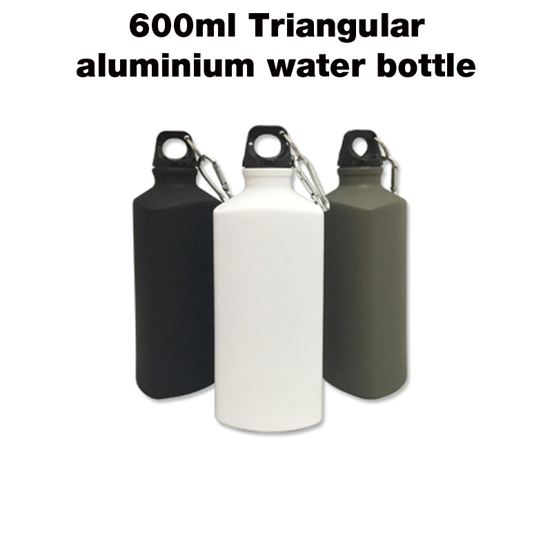 18-367 600ml Triangular aluminium water bottle