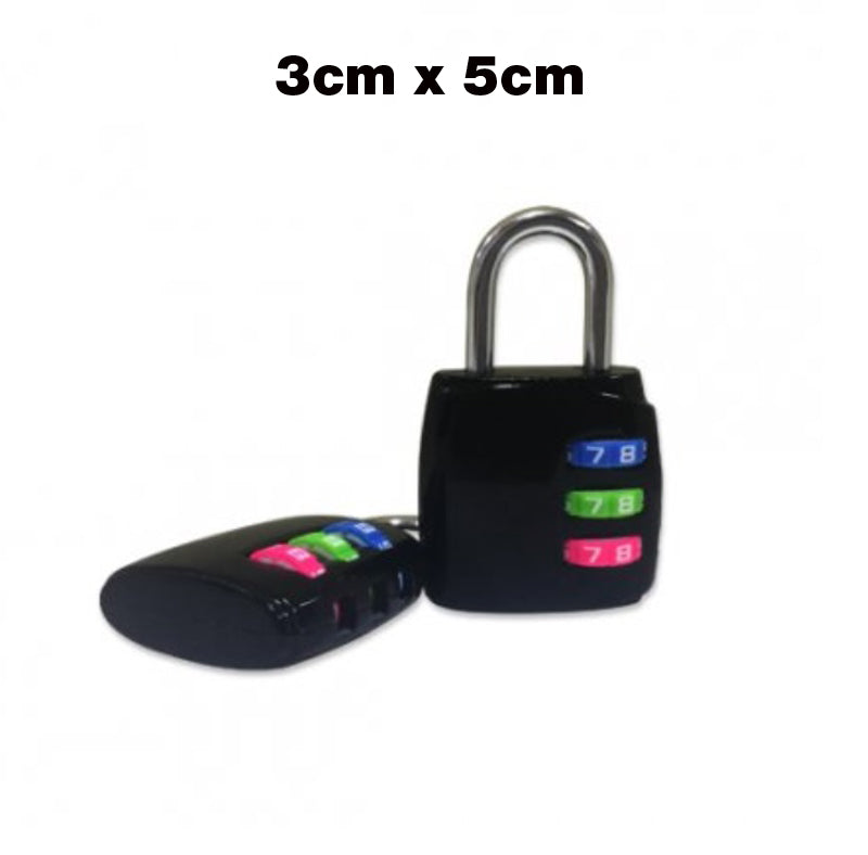 3-digit Lock with Coloured Number Dial