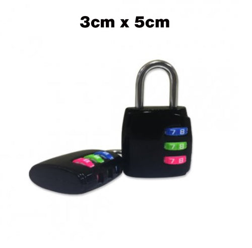 3-Digit Lock with Coloured Number Dial