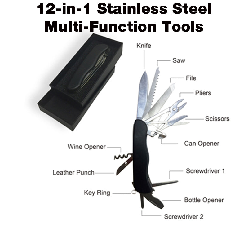 18-372 12-in-1 Stainless Steel Multi-Function Tools