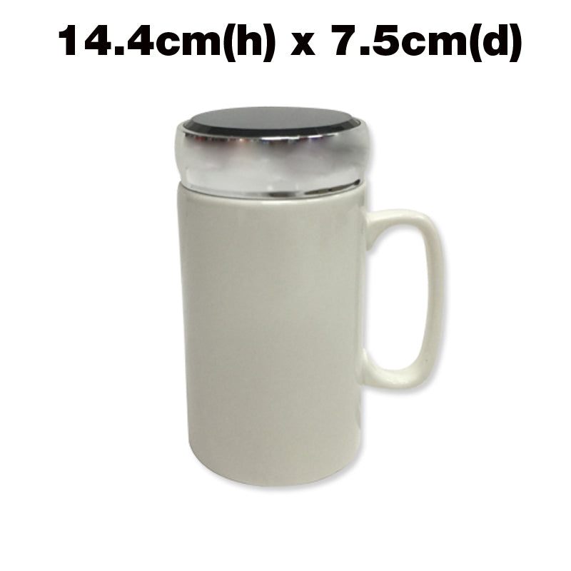 400ml Porcelain Mug with Cover