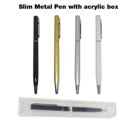 18-400 Slim Metal Pen with acrylic box