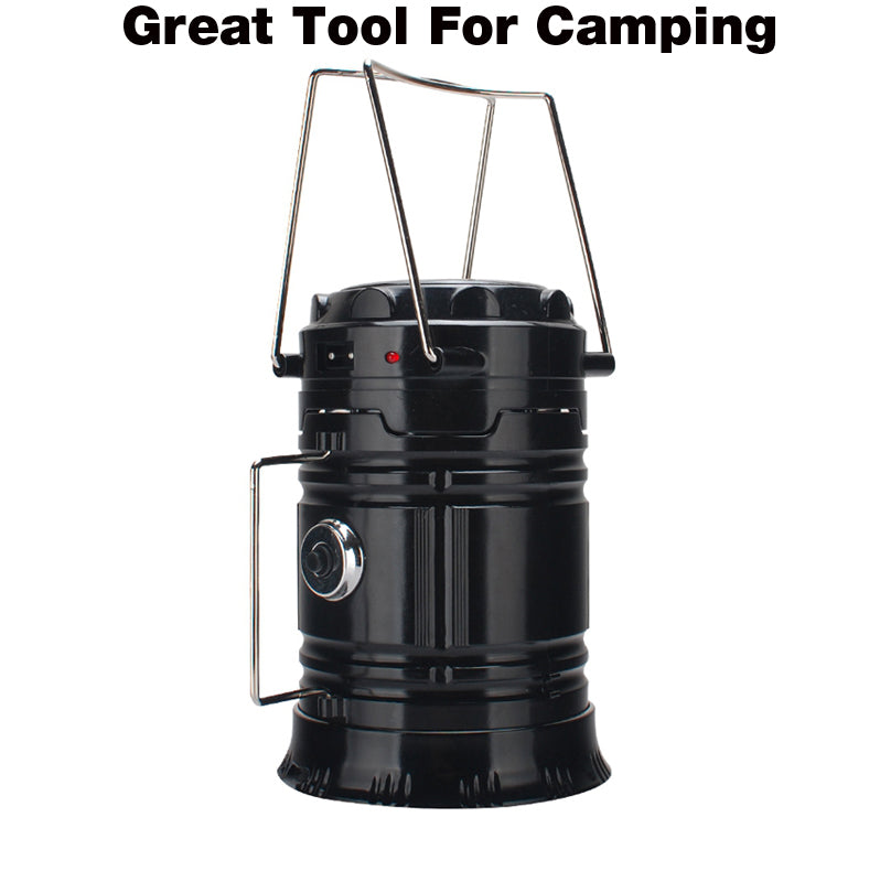 Solar Rechargeable Lantern Torch with USB