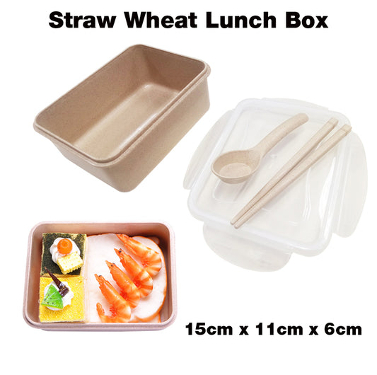 18-405 Straw Wheat Lunch Box