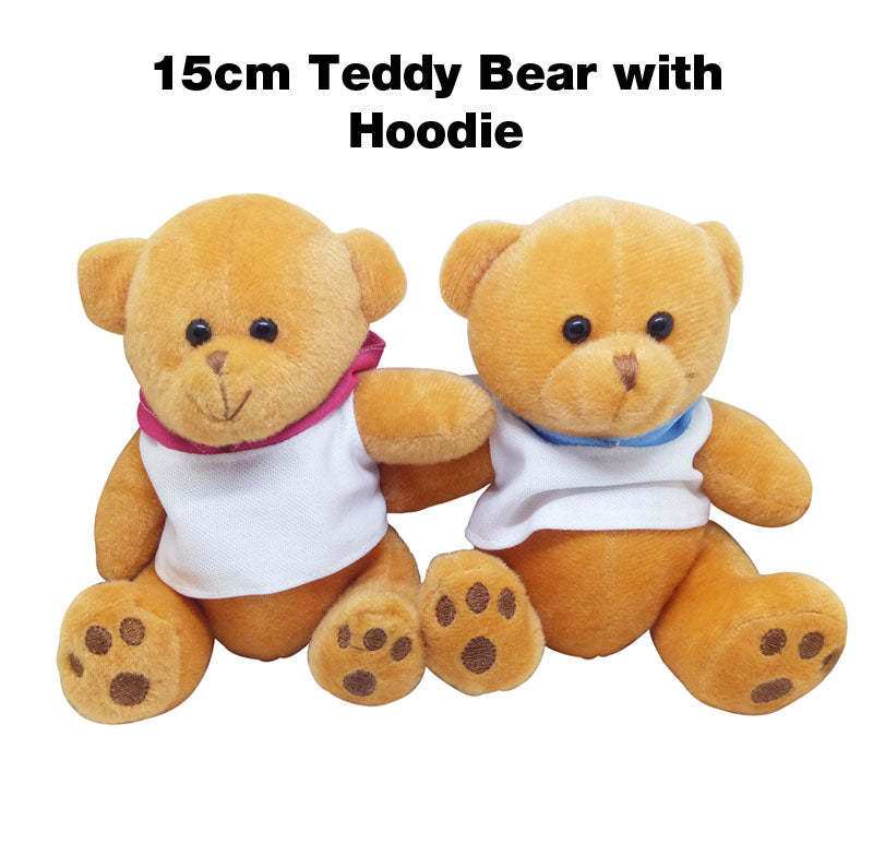 15cm Teddy Bear with Hoodie