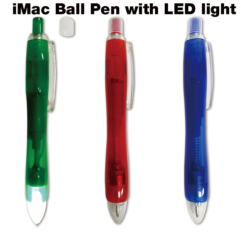18-433 iMac Ball Pen with LED light (Blue Ink)