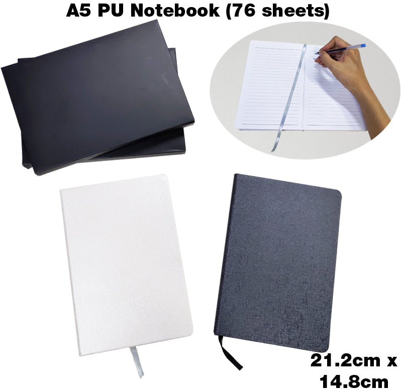 18-463 A5 PU Notebook (76 sheets)