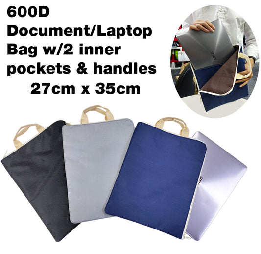 18-464 Document/Laptop Bag w/2 inner pockets & handles