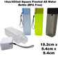 18-467 14oz/450ml Square Frosted AS Water Bottle (BPA Free)