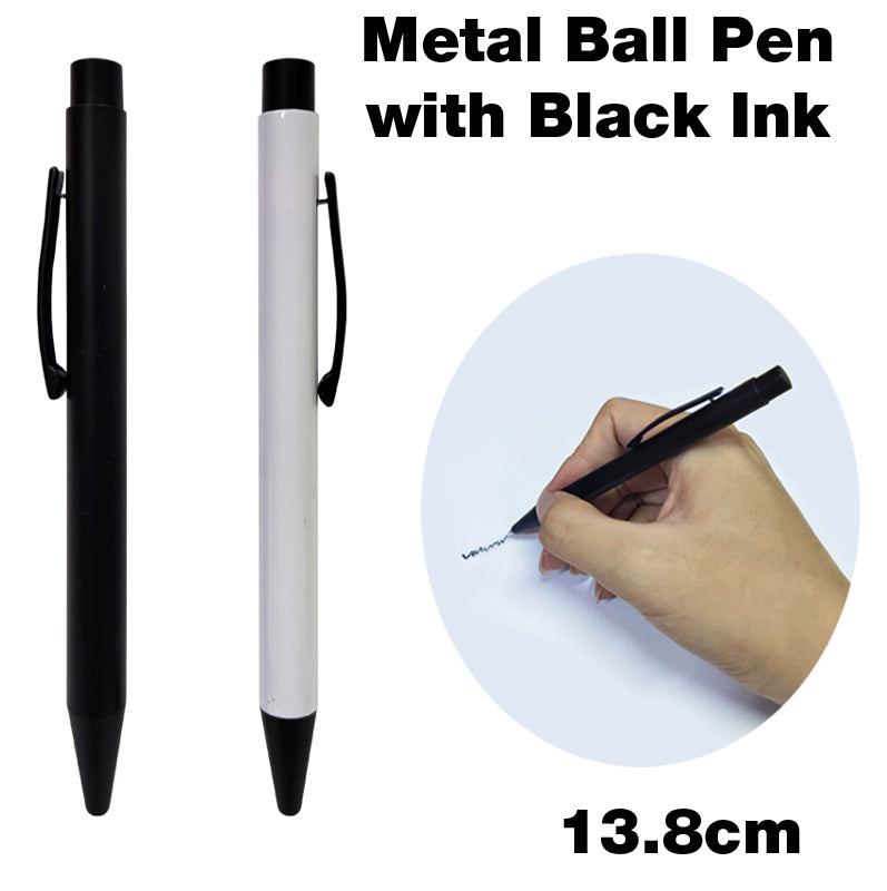 Metal Ball Pen with Black Ink
