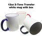 18-52 120z 2-Tone Transfer White Mug with Box