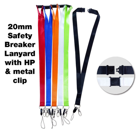 18-54 20 mm Safety Breaker Lanyard with HP & Metal Clip